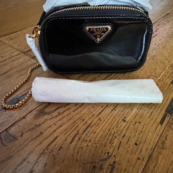 Prada Patent Leather Mini Pouch - Picture 5 of 9